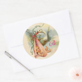 SORK BABY SHOWER MONOGRAM , RONDE STICKER (Envelop)