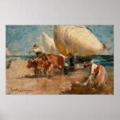 Sorolla - Beach Scene Poster (Voorkant)