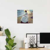 Sorolla - Clotilde op het strand Poster (Thuiskantoor)