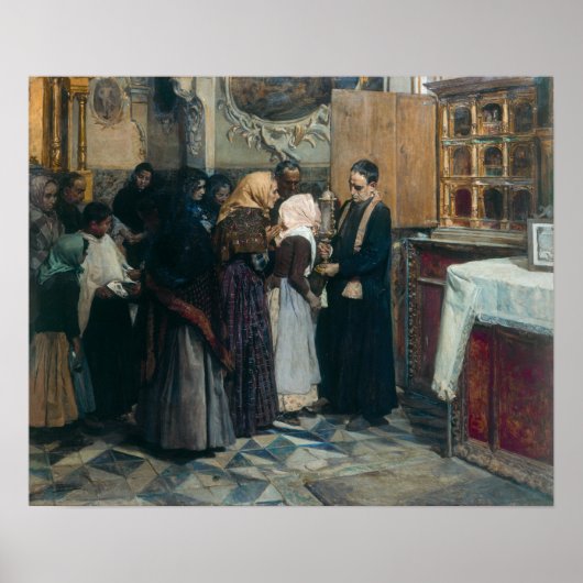 Sorolla - De reliek kussen Poster (Voorkant)
