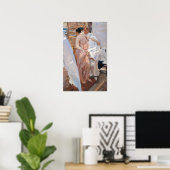 Sorolla - De Roze Jurk Na Het Bad Poster (Thuiskantoor)