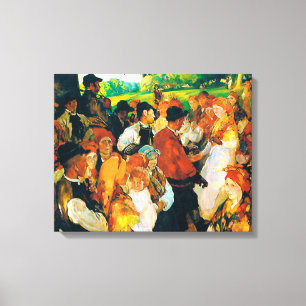 Sorolla - Fiesta Gallega Canvas Afdruk