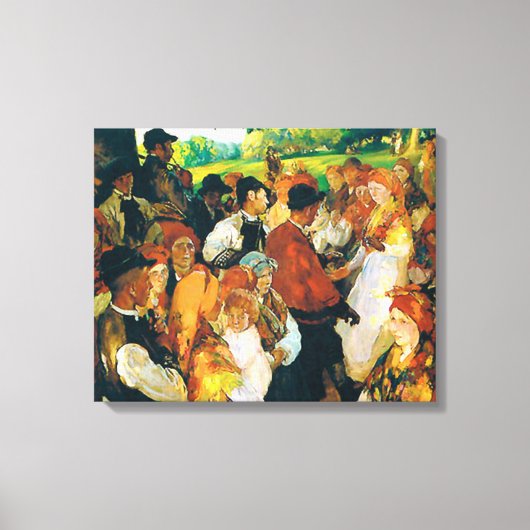 Sorolla - Fiesta Gallega Canvas Afdruk (Voorkant)
