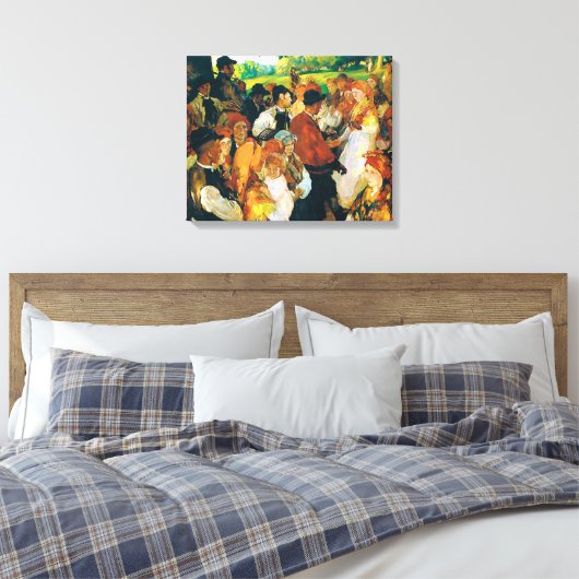 Sorolla - Fiesta Gallega Canvas Afdruk (Insitu (Slaapkamer))