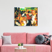 Sorolla - Fiesta Gallega Canvas Afdruk (Insitu (Woonkamer))