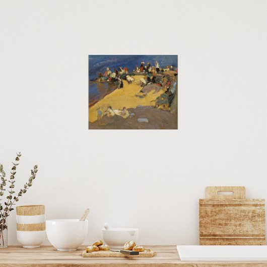 Sorolla - Galicia Wagtails Poster (Keuken)