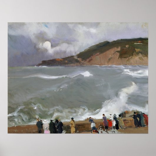 Sorolla - Golfbreker, San Sebastian Poster (Voorkant)