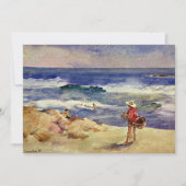 Sorolla - Jongen op de zand Kaart (Voorkant)