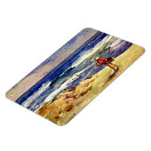 Sorolla - Jongen op de zand, mooie kunst Magneet (Linkerzijde)