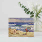 Sorolla - Jongen op het Zand Briefkaart (Staand voorkant)