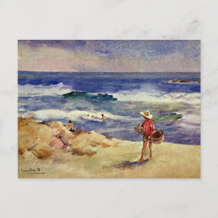 Sorolla - Jongen op het Zand Briefkaart