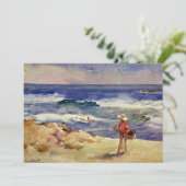 Sorolla - Jongen op het Zand Kaart (Staand voorkant)