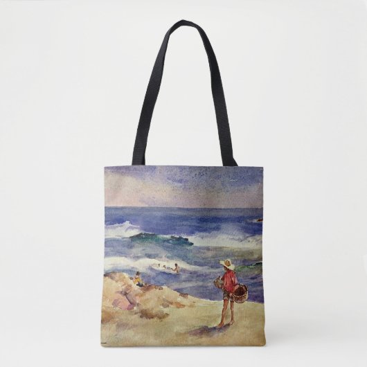 Sorolla - Jongen op het Zand Tote Bag (Voorkant)