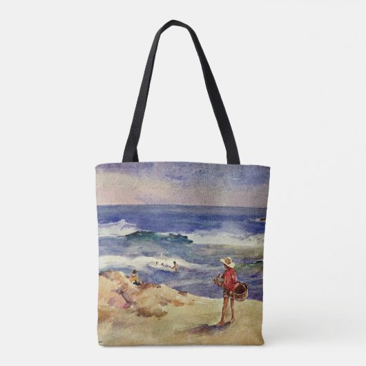 Sorolla - Jongen op het Zand Tote Bag (Achterkant)
