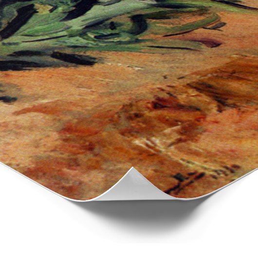 Sorolla - La Casa de Los Gitanos en El Sacromonte Poster (Hoek)