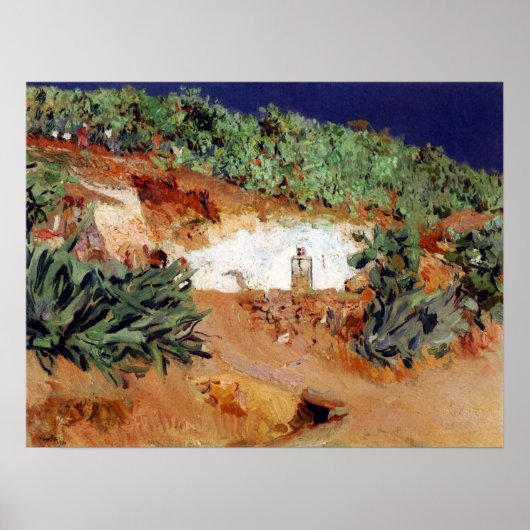 Sorolla - La Casa de Los Gitanos en El Sacromonte Poster (Voorkant)