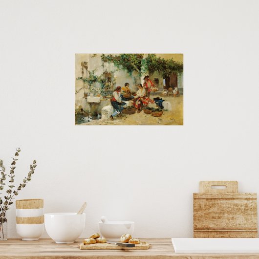 Sorolla - Melons verkopen Poster (Keuken)