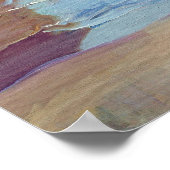 Sorolla - Na het zwemmen Vrouw en Kind Poster (Hoek)