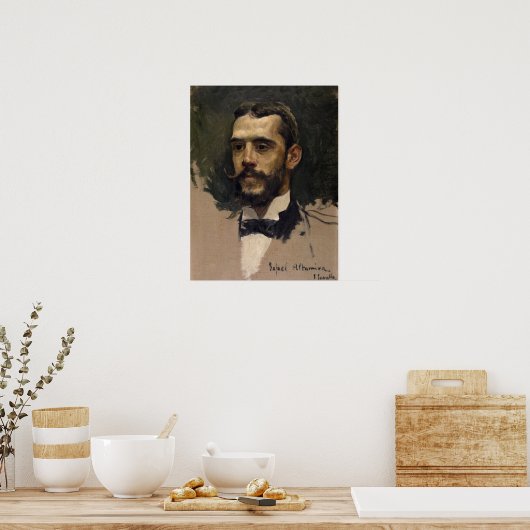 Sorolla - Portret van Rafael Altamira Poster (Keuken)