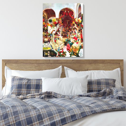 Sorolla-schilderij - Sevilla, de Dance Canvas Afdruk (Insitu (Slaapkamer))