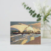 Sorolla - Valenciaanse Boats Briefkaart (Staand voorkant)