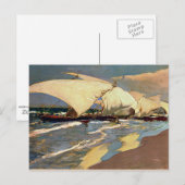 Sorolla - Valenciaanse Boats Briefkaart (Voorkant / Achterkant)