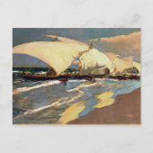 Sorolla - Valenciaanse Boats Briefkaart (Voorkant)
