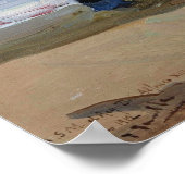 Sorolla - Vissersboot onder een hoek Valencia 1910 Poster (Hoek)