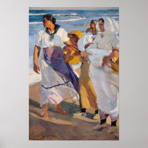 Sorolla - Vissersvrouwen uit Valencia Poster