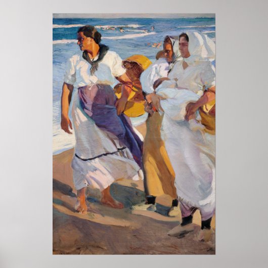 Sorolla - Vissersvrouwen uit Valencia Poster (Voorkant)