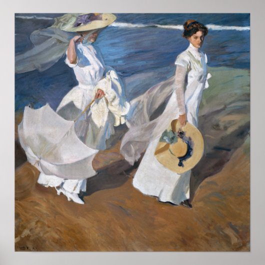 Sorolla - Wandelen langs de zeekust Poster (Voorkant)