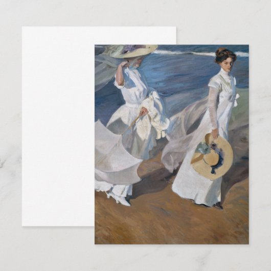 Sorolla Y Bastida - langs de kust Bedankkaart (Voorkant / Achterkant)