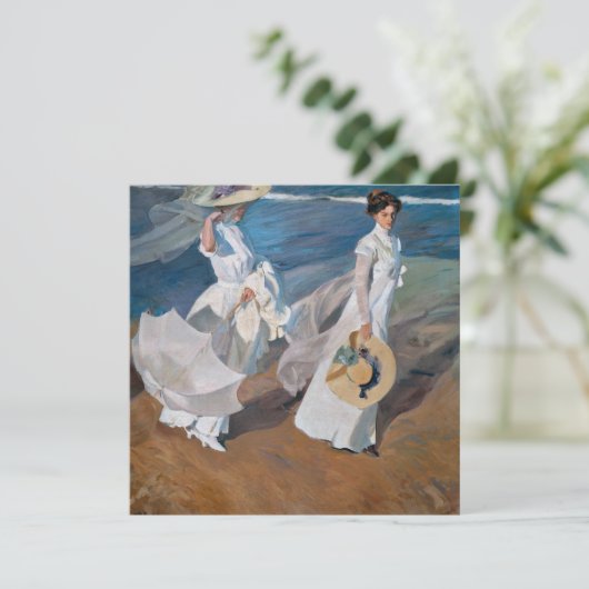 Sorolla Y Bastida - langs de kust Feestdagenkaart (Staand voorkant)