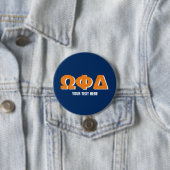 sorority- en broederschapsknoppen met Griekse lett Ronde Button 7,6 Cm (In situ)