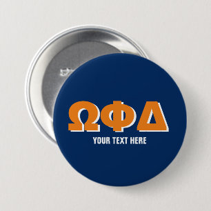 sorority- en broederschapsknoppen met Griekse lett Ronde Button 7,6 Cm