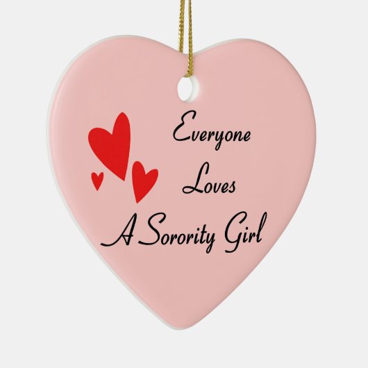 Sorority Girl Keramisch Ornament (Rechts)