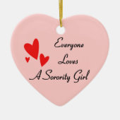 Sorority Girl Keramisch Ornament (Voorkant)