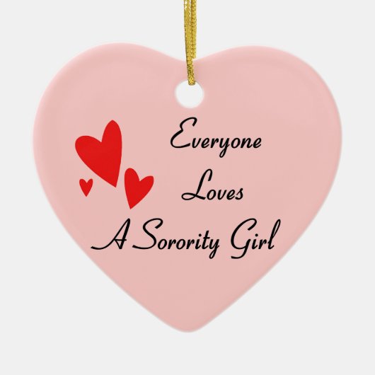 Sorority Girl Keramisch Ornament (Voorkant)