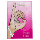 Sorority Life girly illustratie Medium Cadeauzakje (Voorkant)