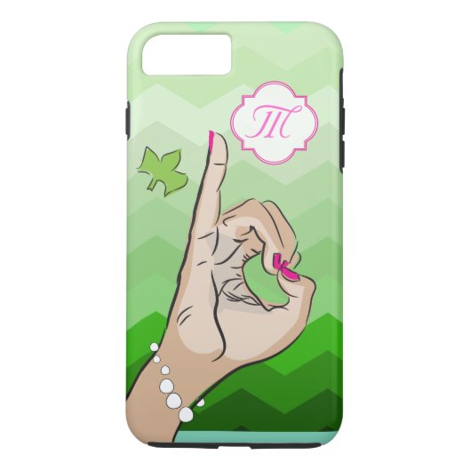 Sorority Life roze en groen Case-Mate iPhone Case (Achterkant)