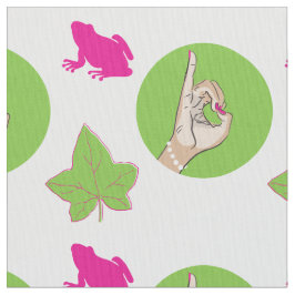 Sorority Life roze en groen weefsel Stof