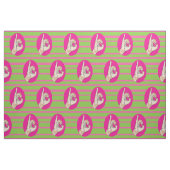 Sorority Life roze en groen weefsel Stof (Fat Quarter)