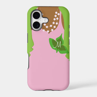 Sorority Life roze en groene illustratie