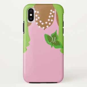 Sorority Life roze en groene illustratie Case-Mate iPhone Case