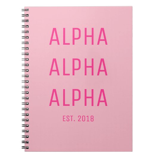 Sorority-notebook Notitieboek (Voorkant)