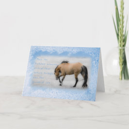 Sorraia Mustang Don Juan - 5x7 kerstkaart Feestdagen Kaart