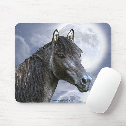 Sorraia Spaanse Mustang Hengst Paard & Mousepad Muismat (Met muis)