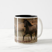 Sorraia Spanish Mustang Horse-Lover's Drink Mok (Voorkant rechts)