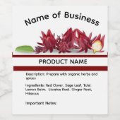 Sorrel & Ginger Label Wijn Etiket (Enkel label)