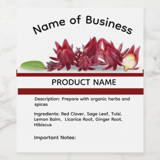 Sorrel & Ginger Label Wijn Etiket (Enkel label)